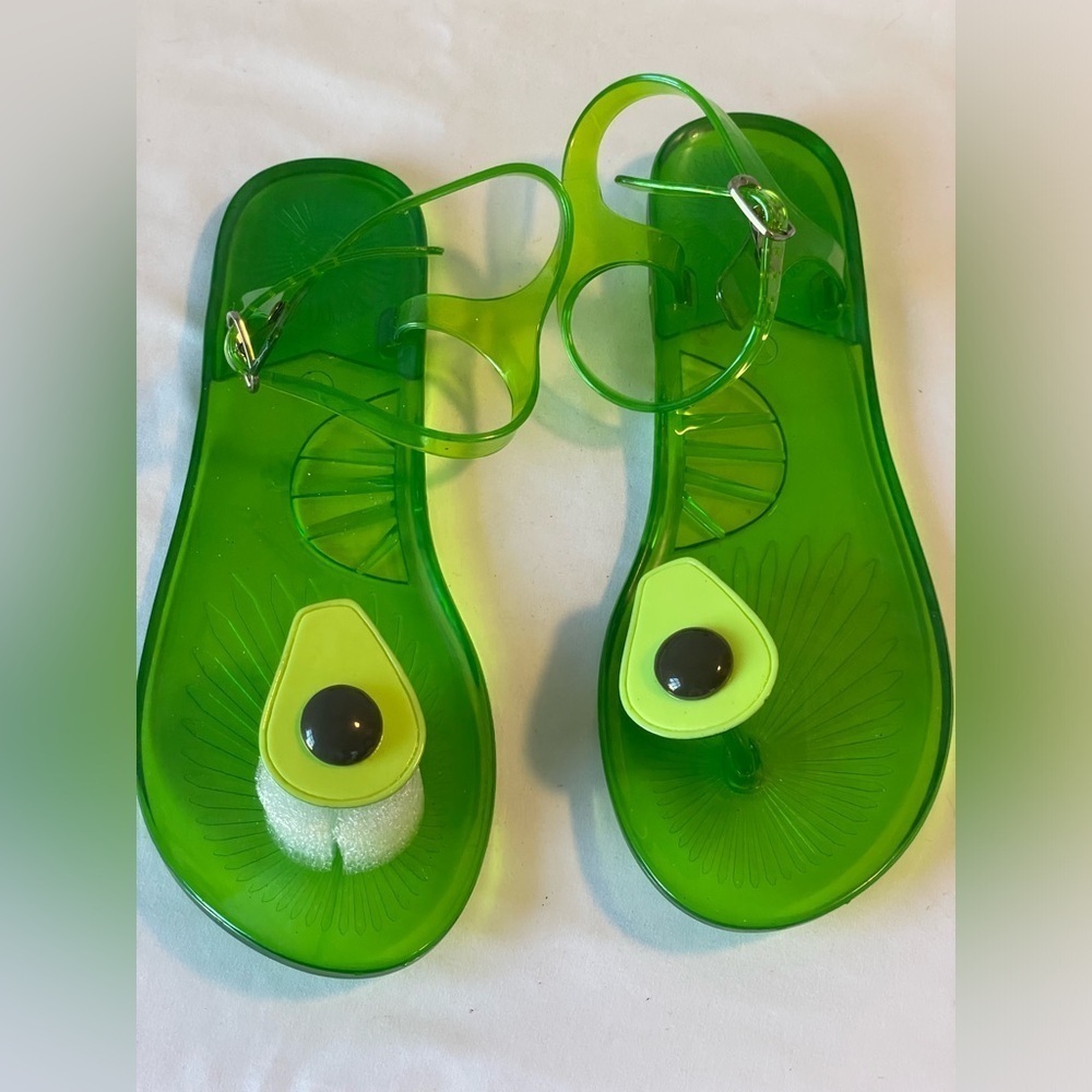 Unbranded avocado sandals, euro 37 or US 6-6.5, super cute, new without tags